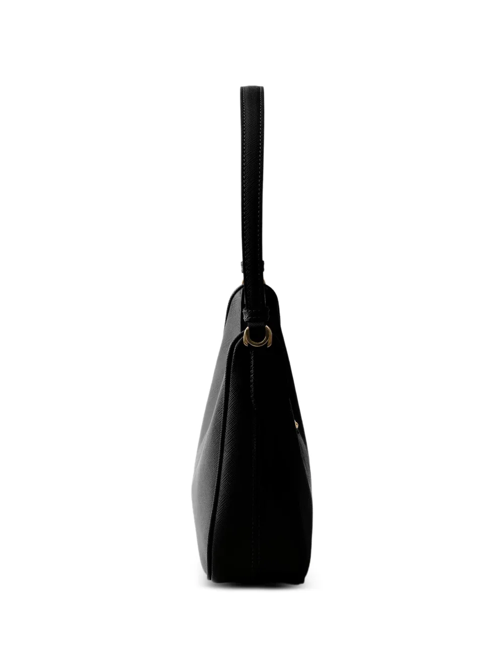 Prada Re-Edition 2005 schoudertas van saffiano leer Zwart