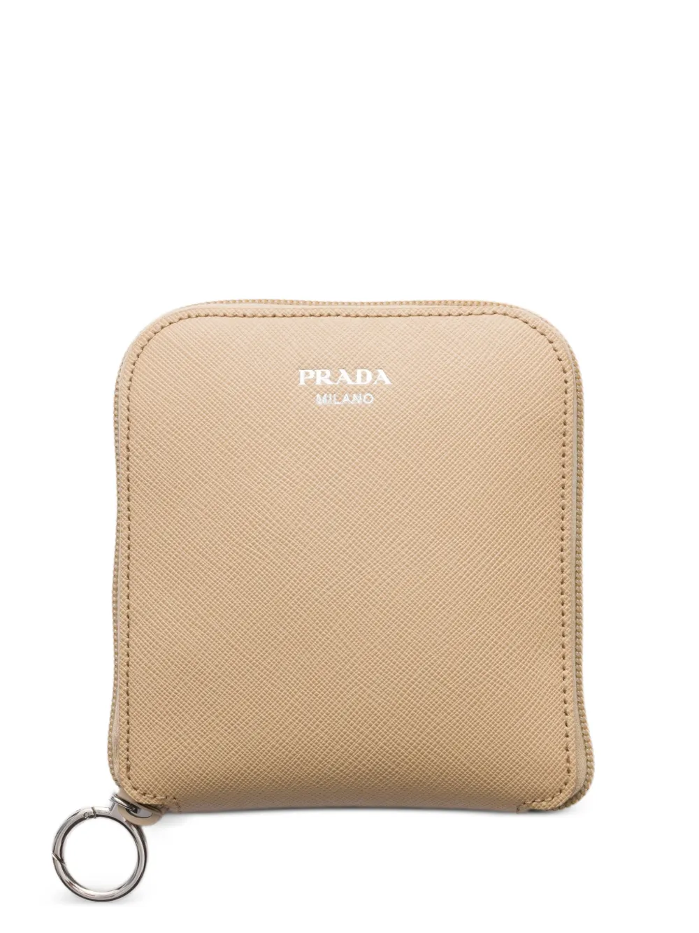 Prada Borsa tote Re-Nylon con pendente in pelle Saffiano - Toni neutri
