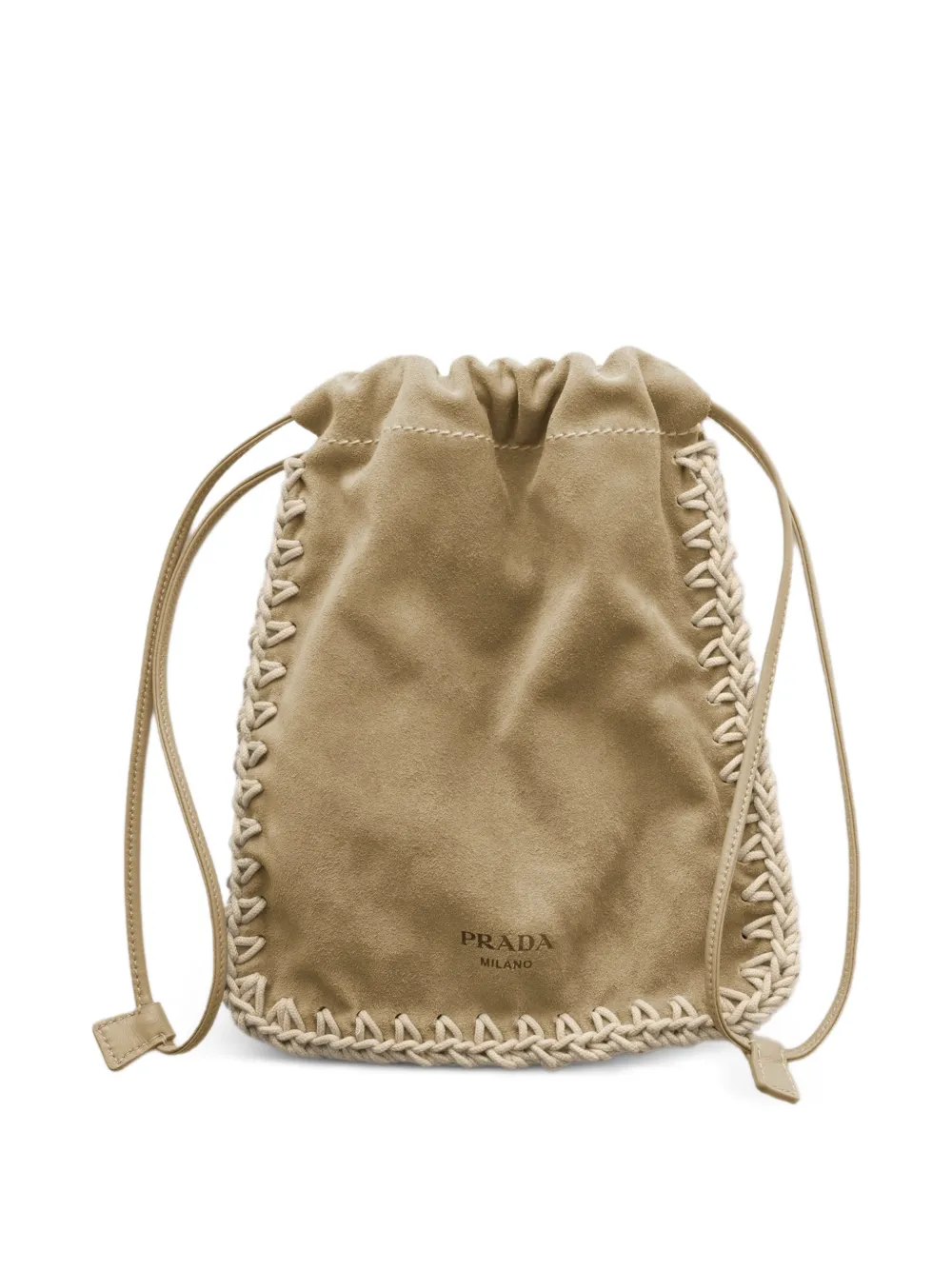Prada suede smartphone case - Toni neutri