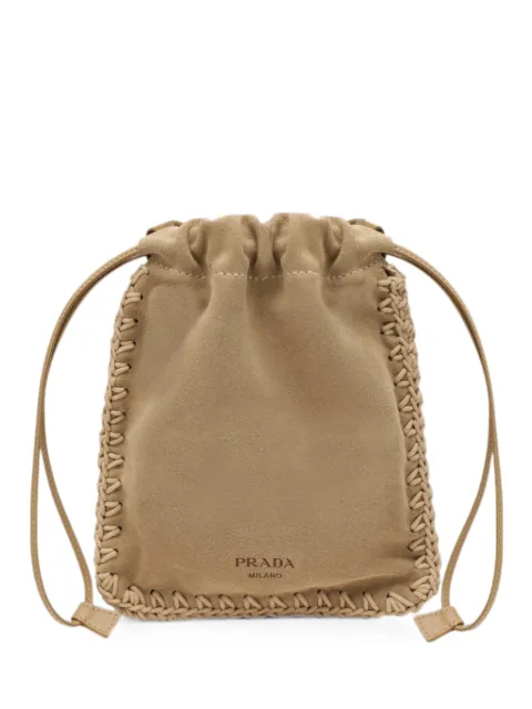 Prada funda para celular de gamuza