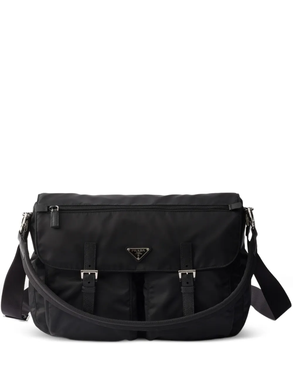 Prada Borsa a spalla in Re-Nylon - Nero