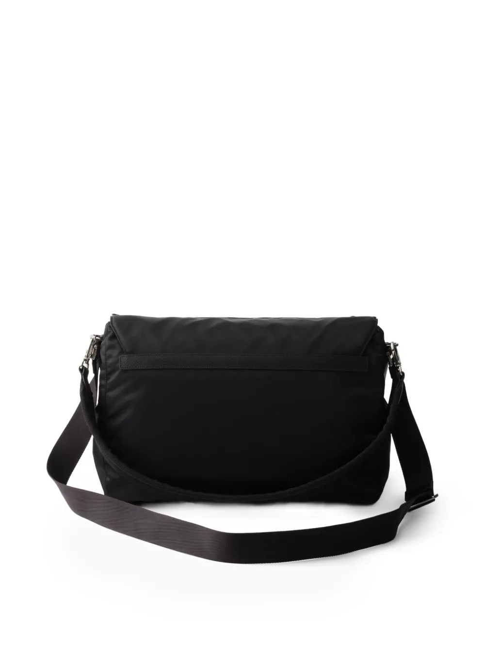 Prada Re-Nylon schoudertas met gespsluiting Zwart