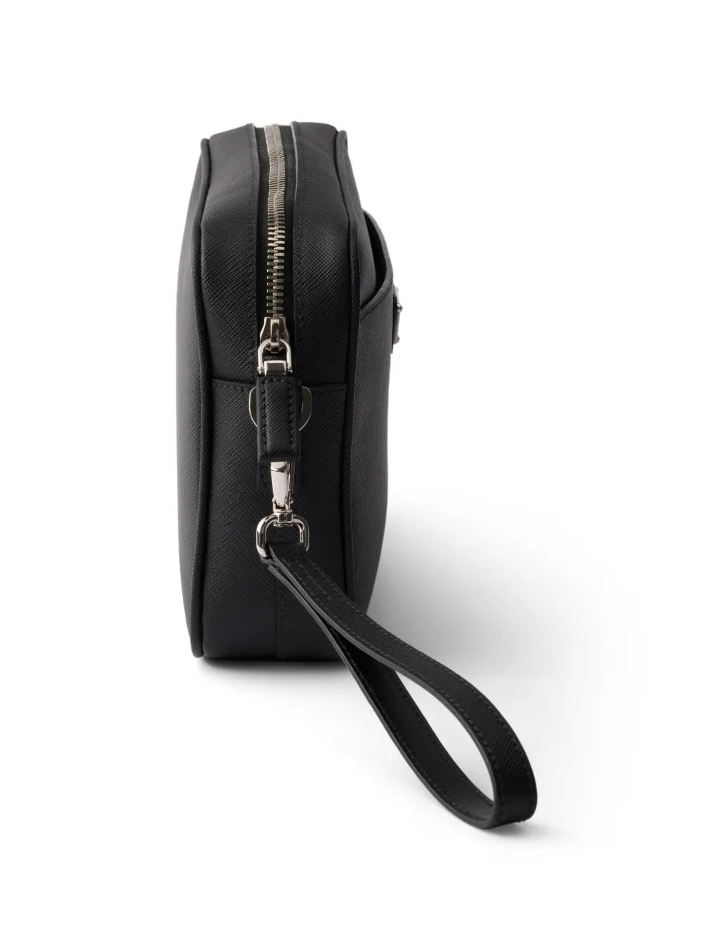 Prada Leren schoudertas Zwart
