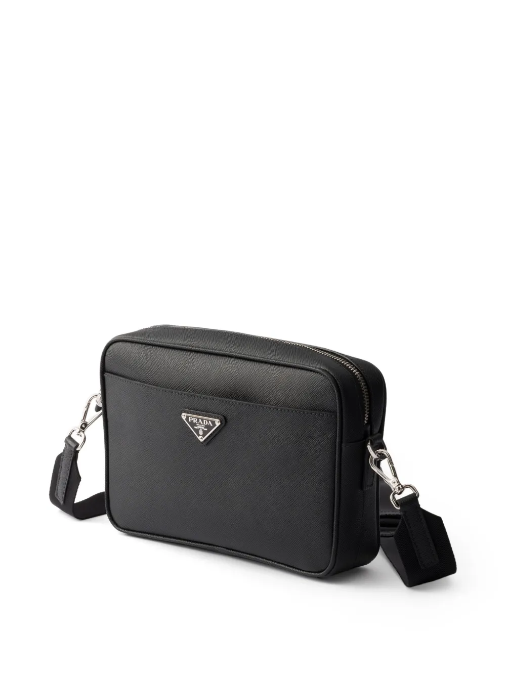 Prada Leren schoudertas Zwart