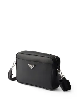 Prada Textured Crossbody Bag | Grey | FARFETCH