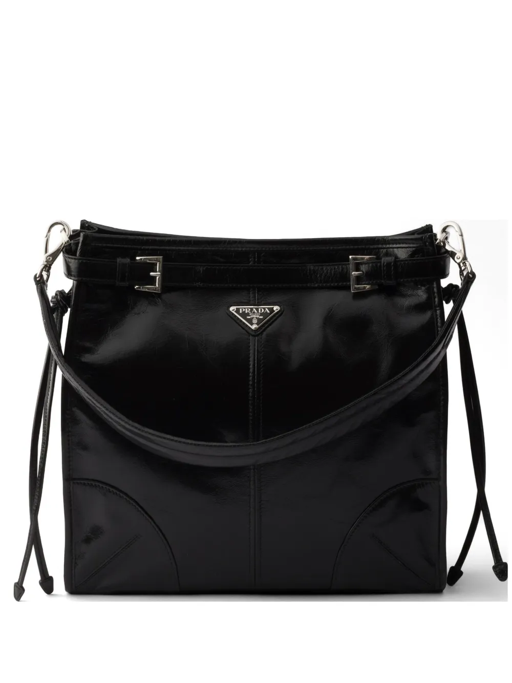 Prada Bonnie leather shoulder bag - Nero