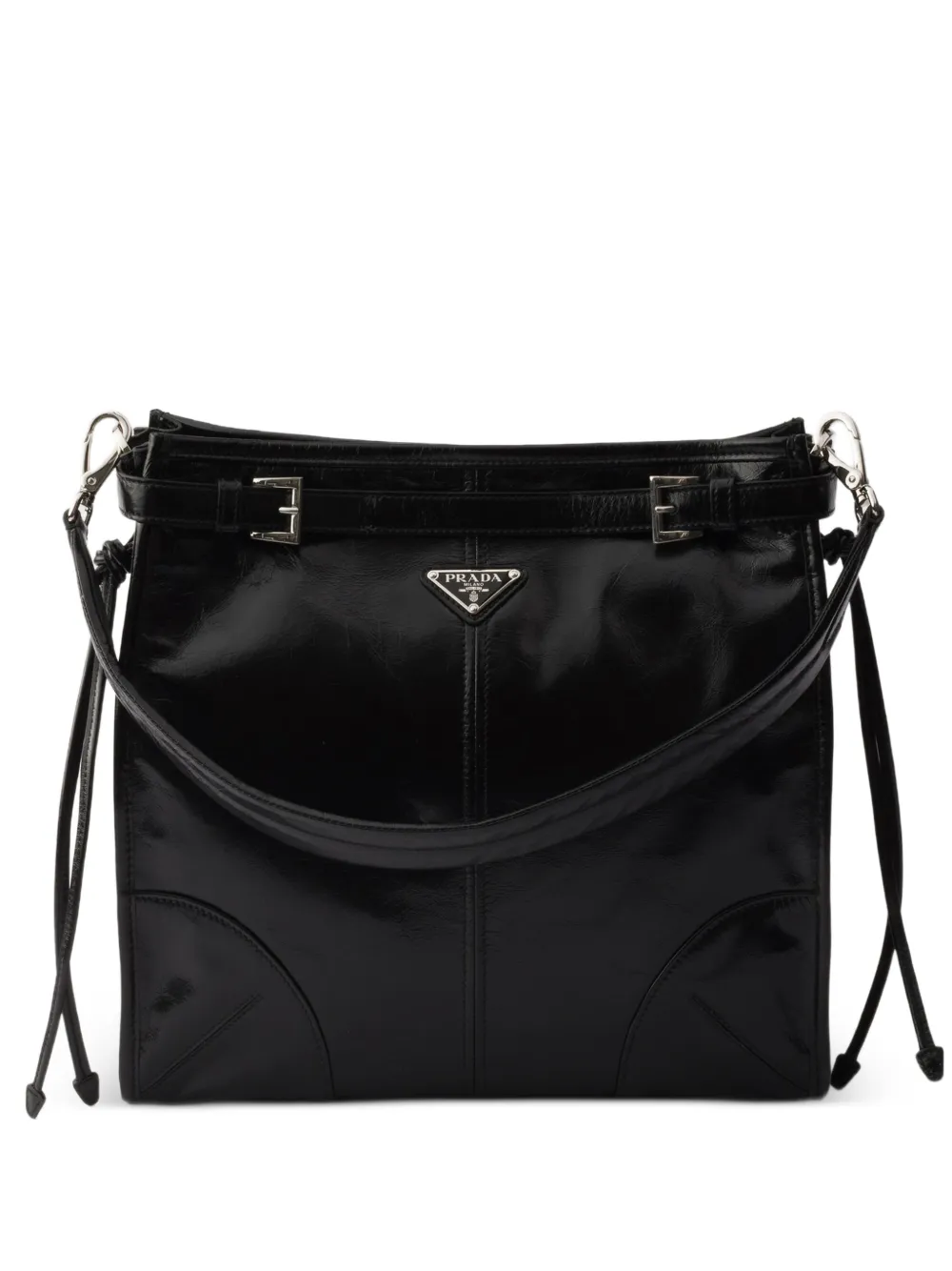 Prada Bonnie leather shoulder bag - Nero