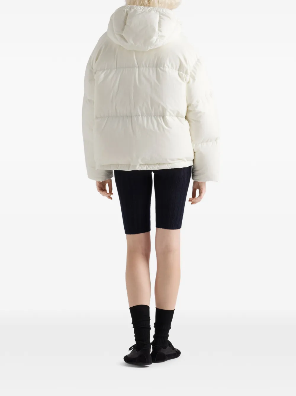 Prada Korte legging van wol en kasjmier Blauw