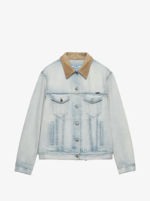 Prada denim blouson jacket