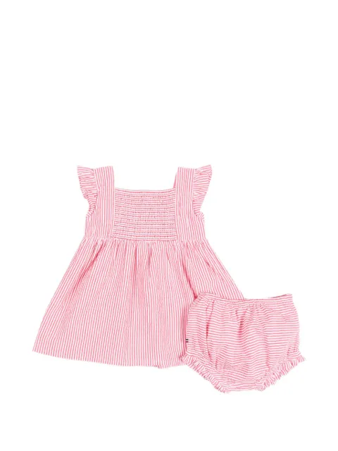 Tommy Hilfiger Junior Conjunto com listra e babados