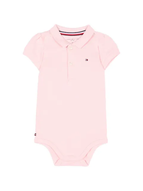 Tommy Hilfiger Junior Body mangas bufantes com logo bordado