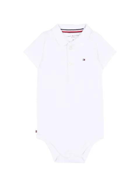 Tommy Hilfiger Junior logo-embroidered polo-collar body