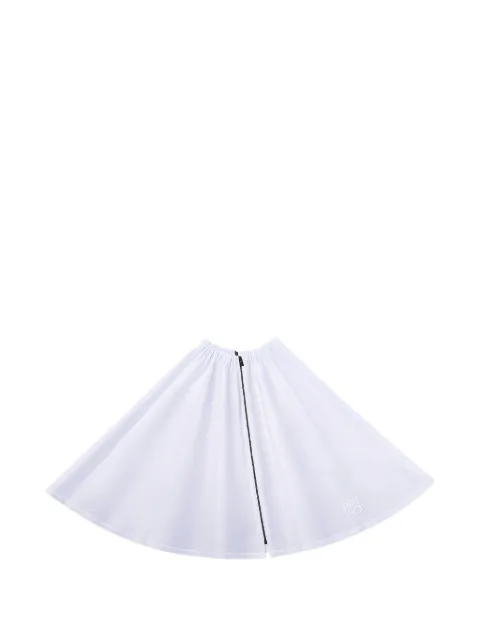 Pinko Kids logo-embroidered A-line skirt