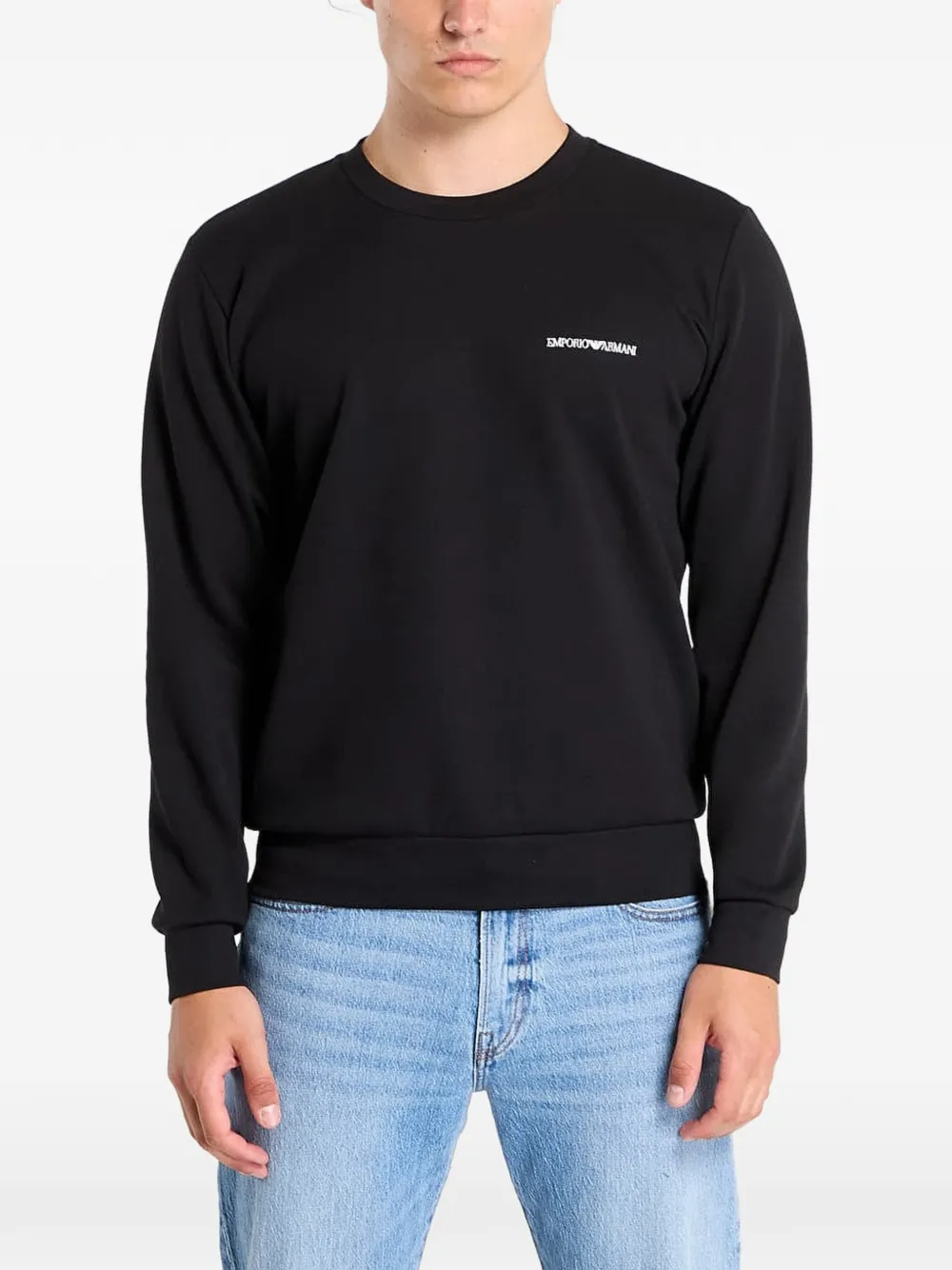 Ea7 Emporio Armani logo-print sweater - Nero