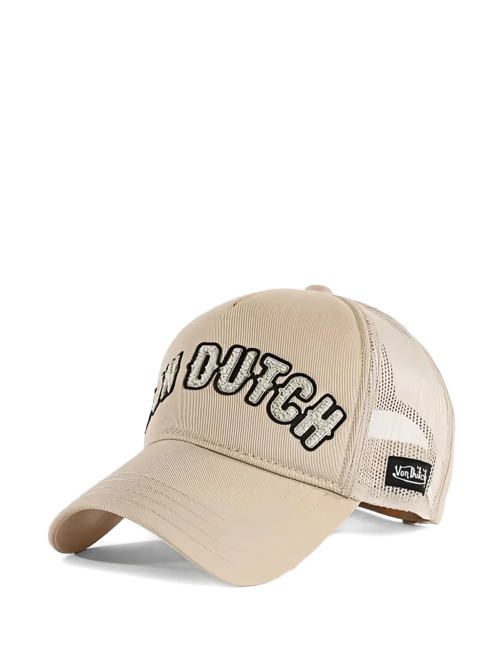 Von Dutch Buckl M Logo-patch Cap In Neutral