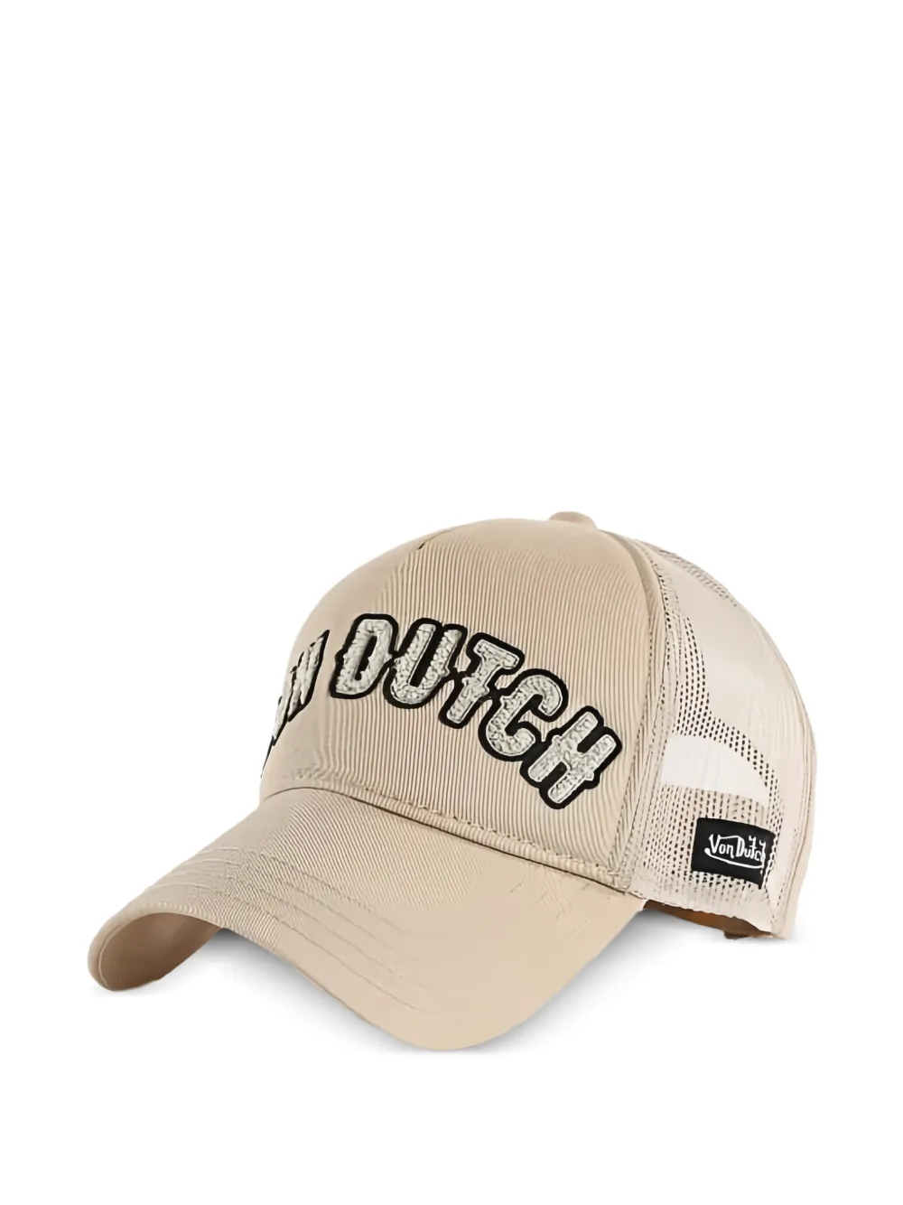Von Dutch Buckl M logo-patch cap - Toni neutri