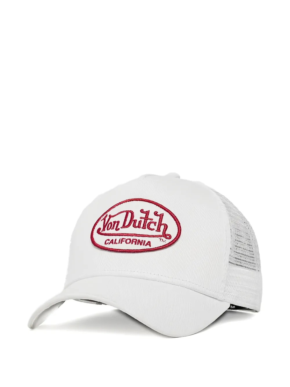Von Dutch logo-patch mesh-panel trucker hat - Bianco