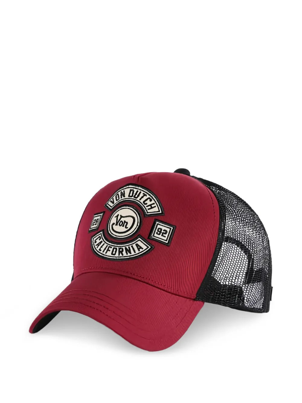Von Dutch logo-patch mesh-panel cap - Rosso