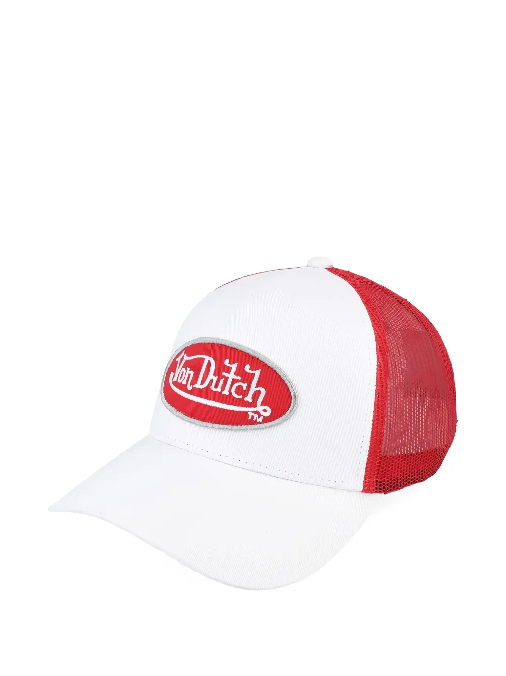 Von Dutch Logo-patch Mesh-panel Cap In White