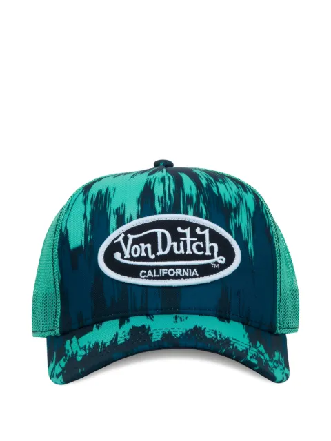 Von Dutch Boné com estampa abstrata e recorte de mesh