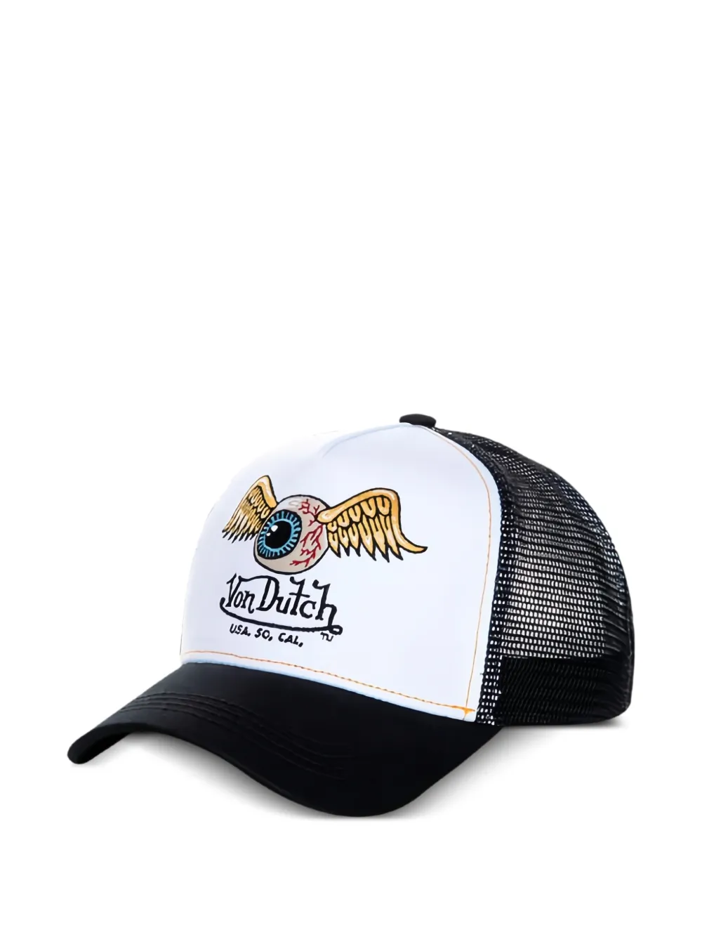 Von Dutch mesh-panel cap - Nero