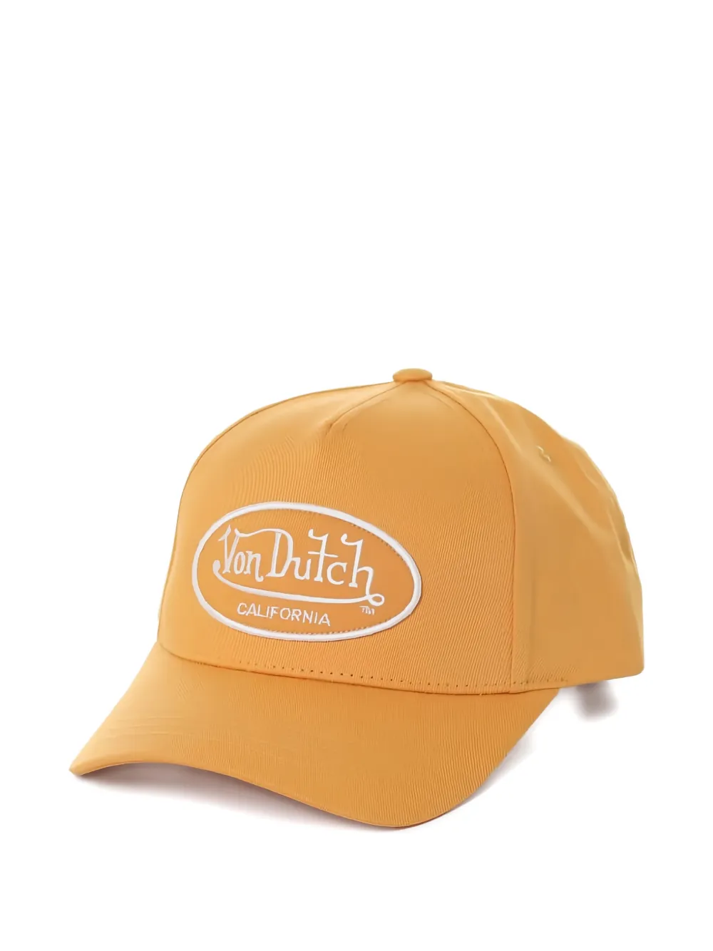 Von Dutch Logo-patch Baseball Cap In Orange