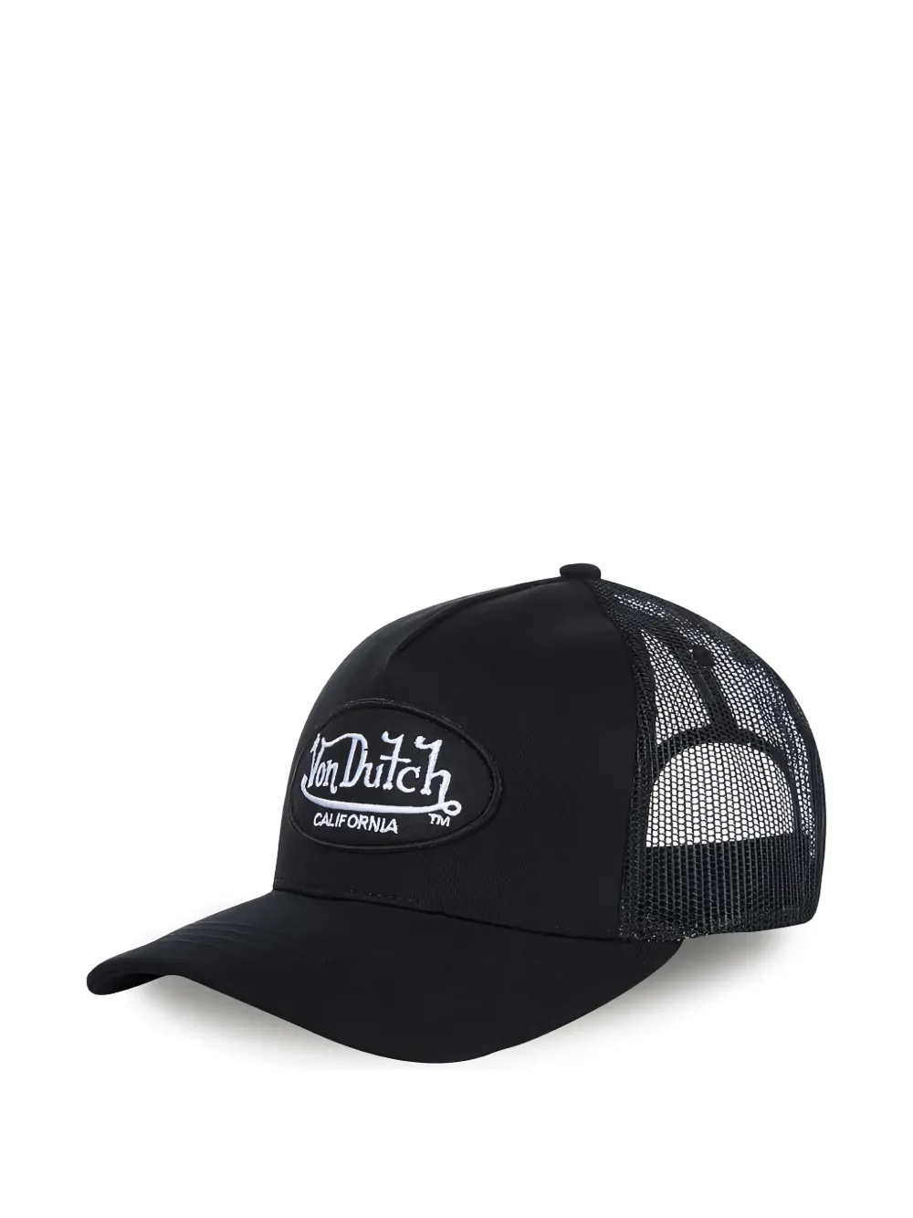 Von Dutch logo-patch mesh-panel cap - Nero