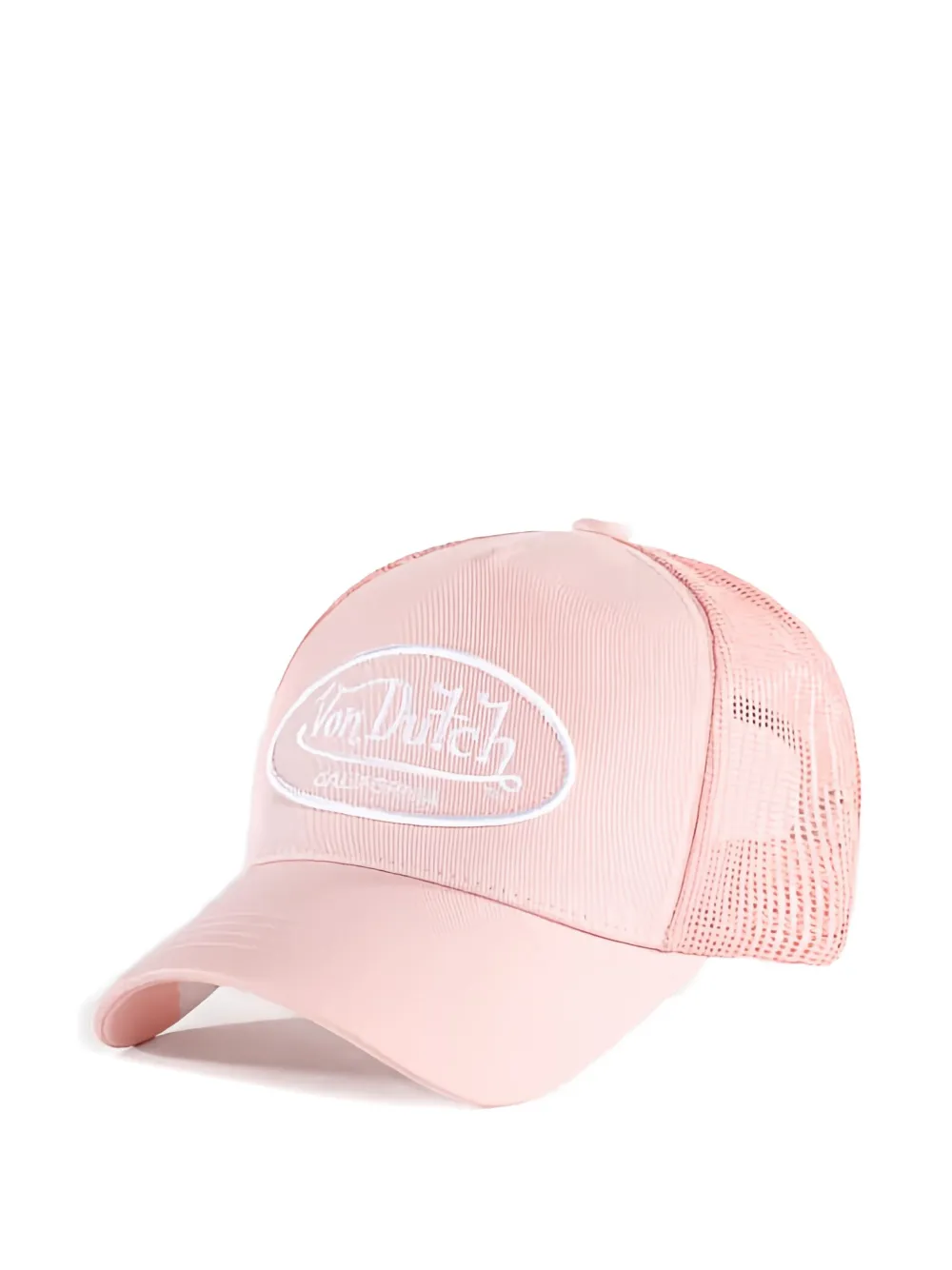 Von Dutch Logo-patch Mesh-panel Cap In Pink