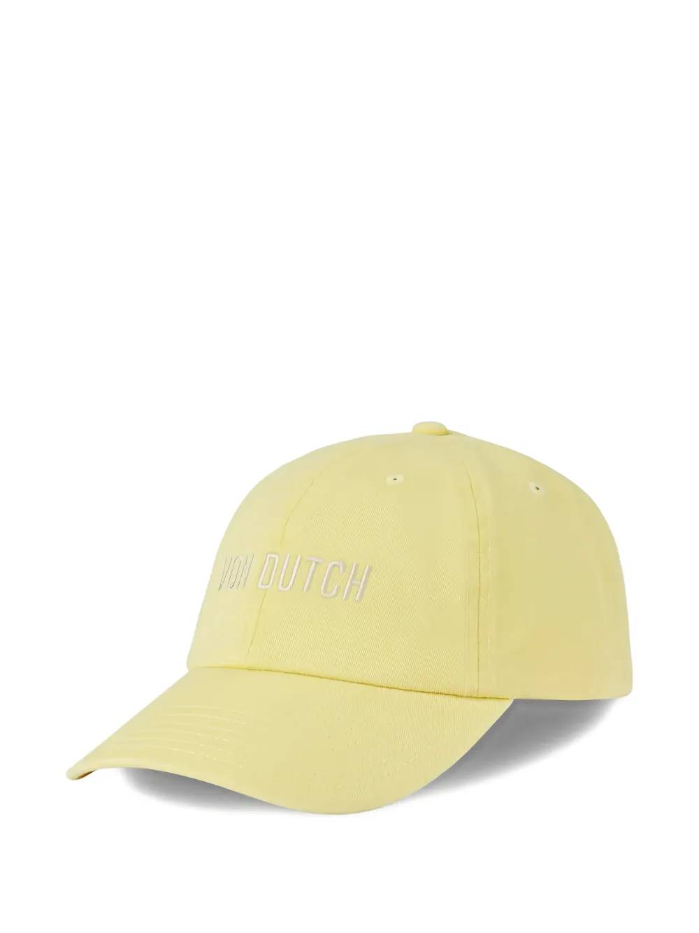 Von Dutch Logo-embroidered Baseball Cap In Yellow