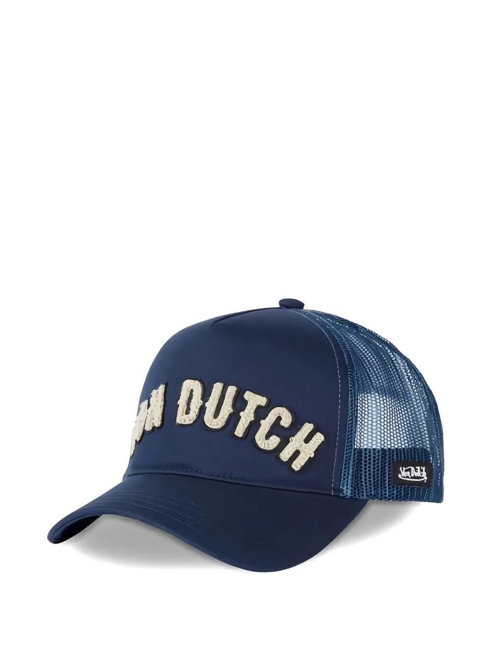 Von Dutch Buckl Logo-patch Mesh-panel Cap In Blue