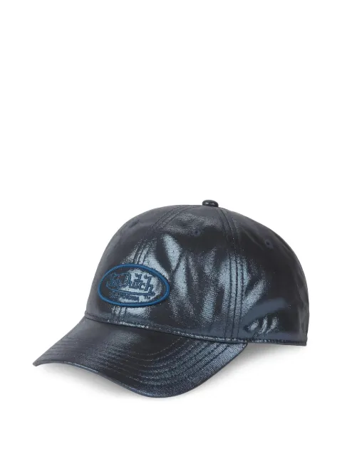 Von Dutch glitter-effect logo-patch cap