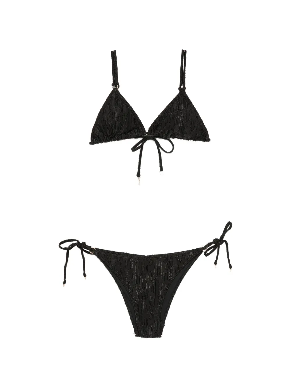 COTAZUR textured triangle bikini - Schwarz