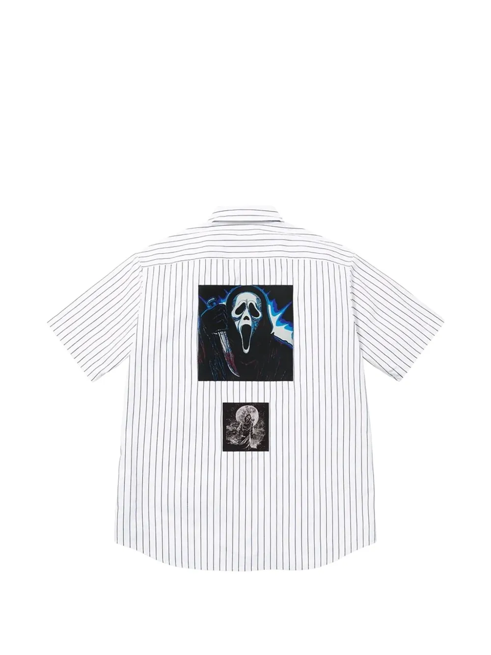 Supreme Ghostface gestreept werkshirt Wit