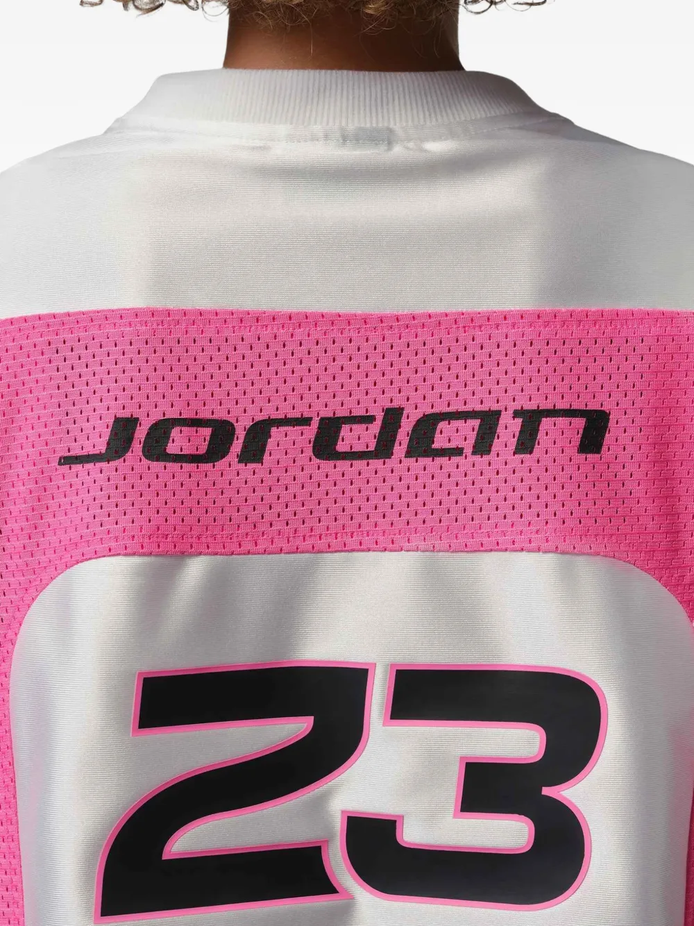 Nike T-shirt met mesh en logoprint Wit