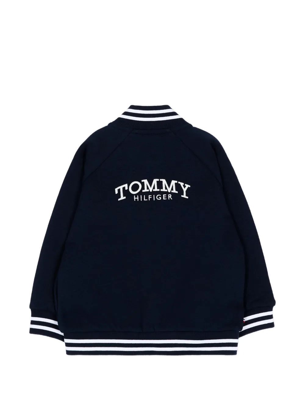 Tommy Hilfiger Junior Bomberjack met geborduurd logo Blauw