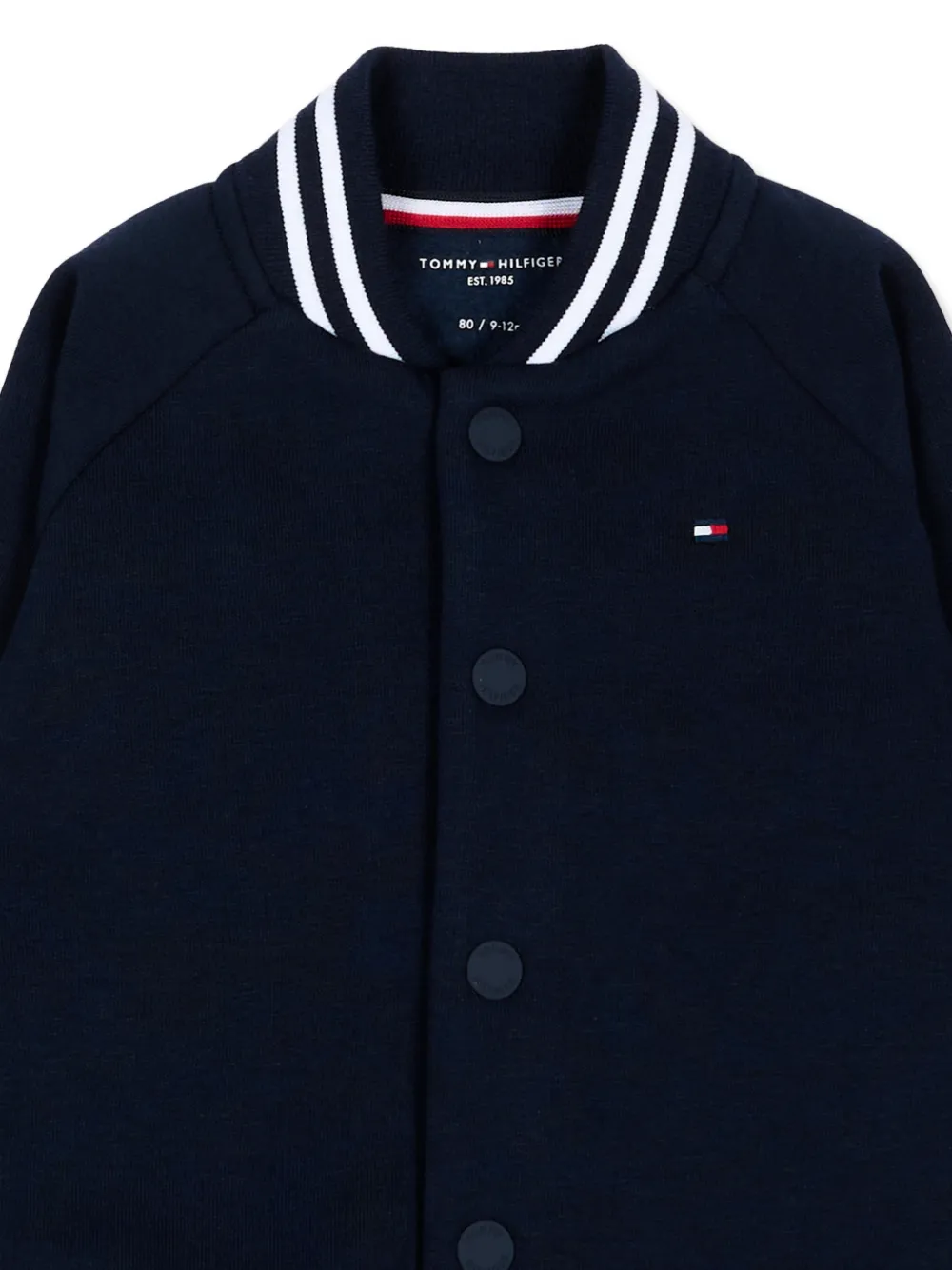 Tommy Hilfiger Junior Bomberjack met geborduurd logo Blauw