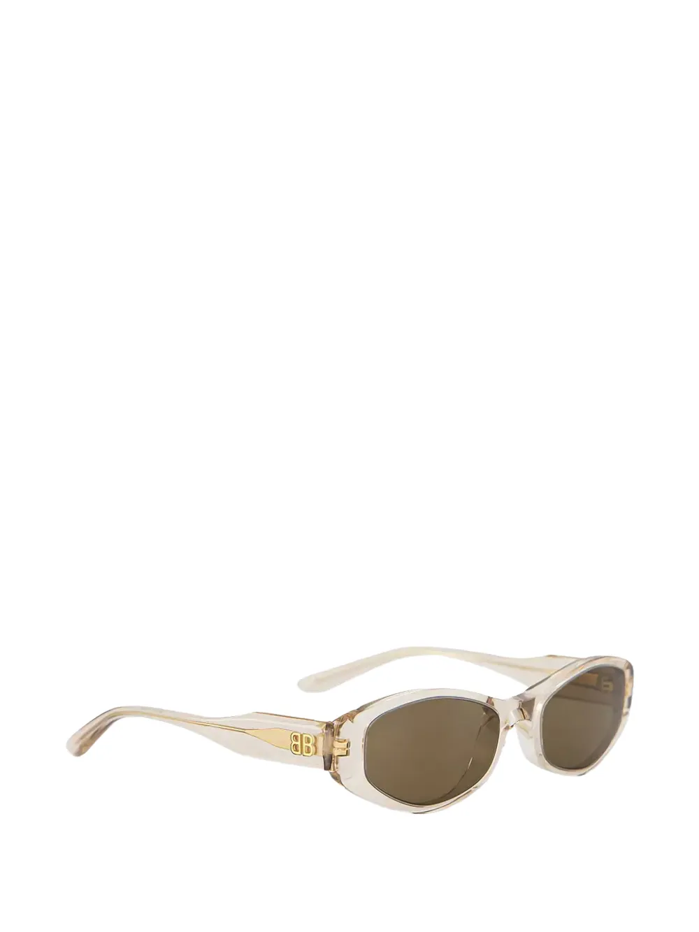 Balenciaga Eyewear Zonnebril met ovaal montuur Beige