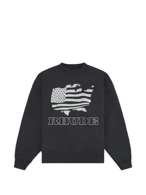 RHUDE Banner graphic-print sweatshirt