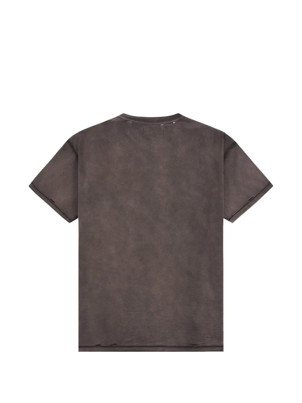 Purple Brand Stencil T-shirt met gerafeld effect Zwart