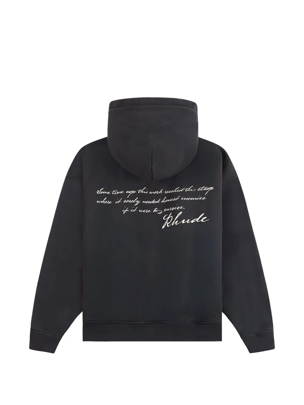 RHUDE Montenegro Morada hoodie Zwart