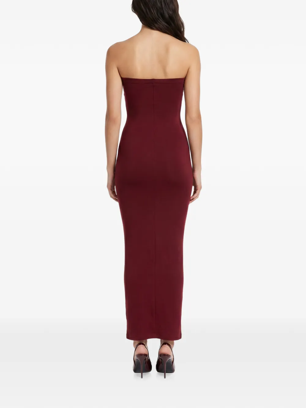 Wolford Fatal strapless slim-fit maxi-jurk Rood