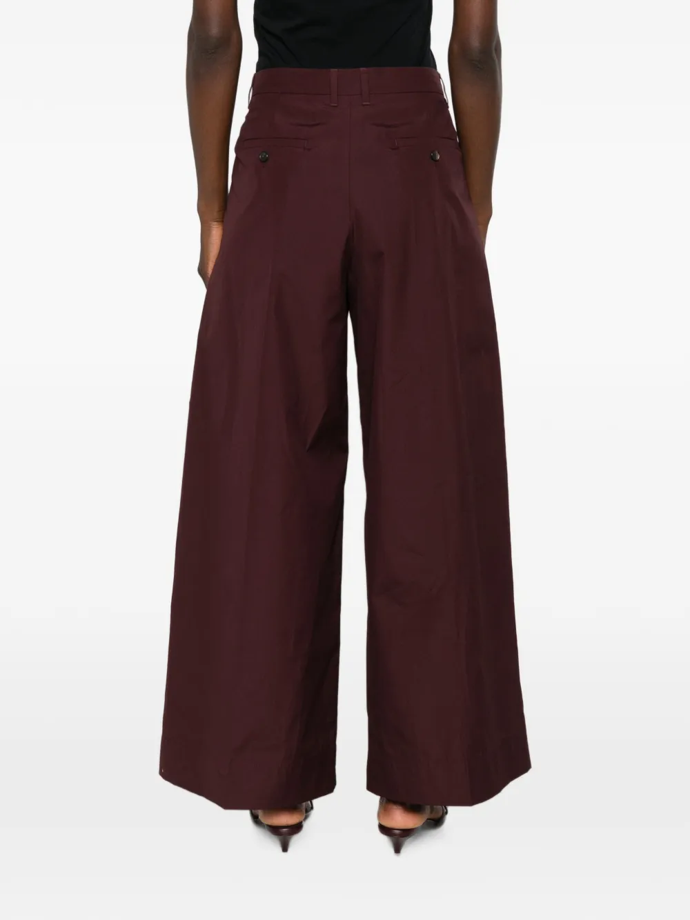 'S Max Mara Broek met wijde pijpen Paars