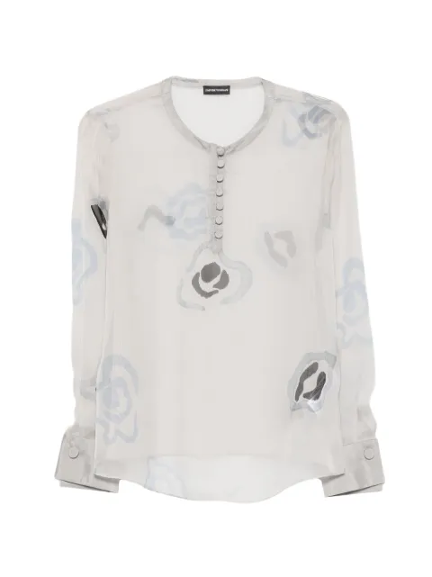 Emporio Armani Seidenbluse mit Print