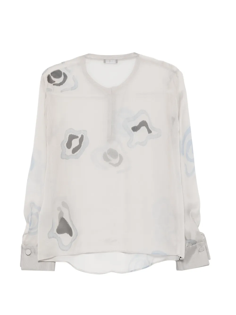 Emporio Armani Zijden blouse Grijs