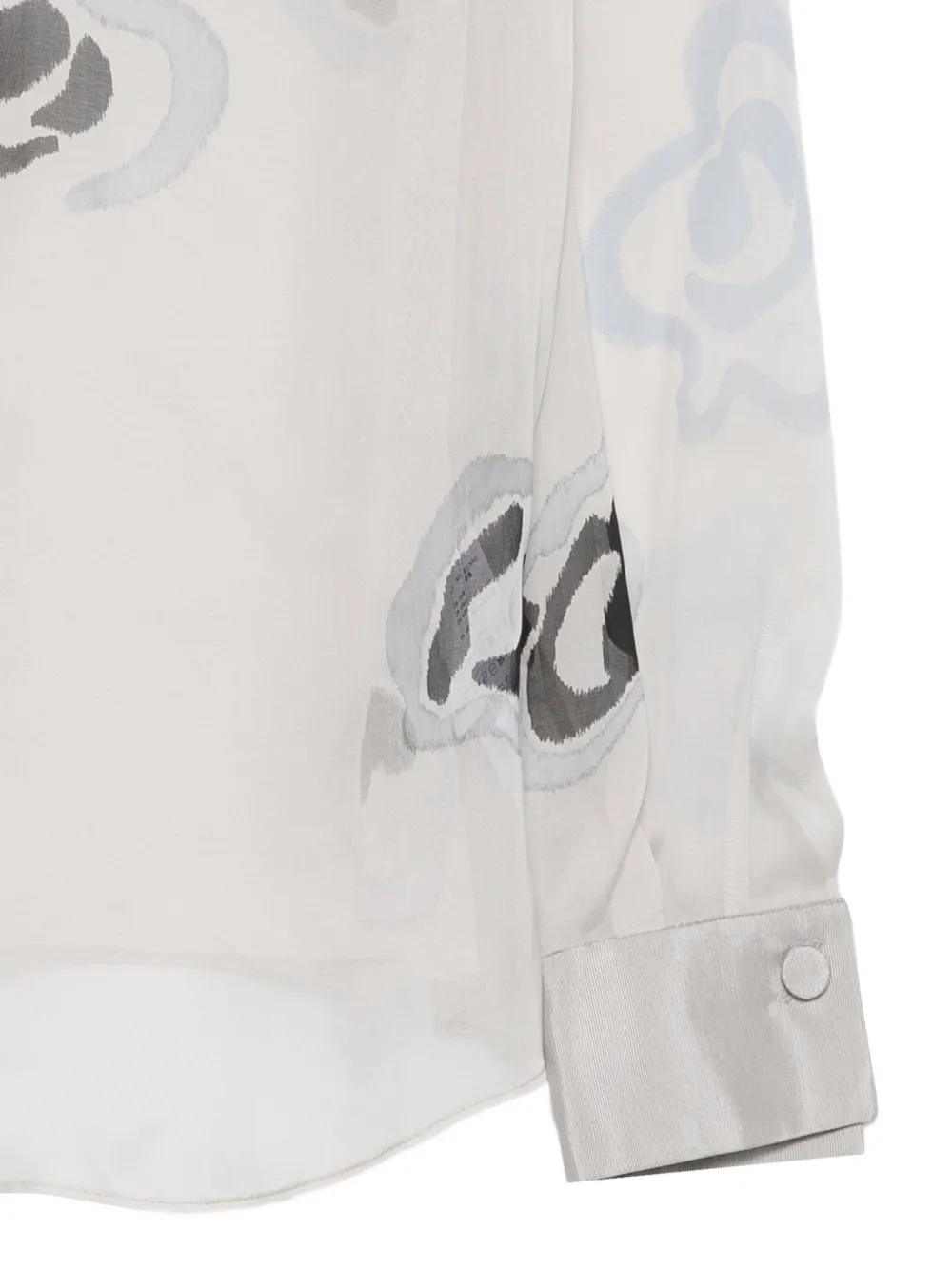 Emporio Armani Zijden blouse Grijs