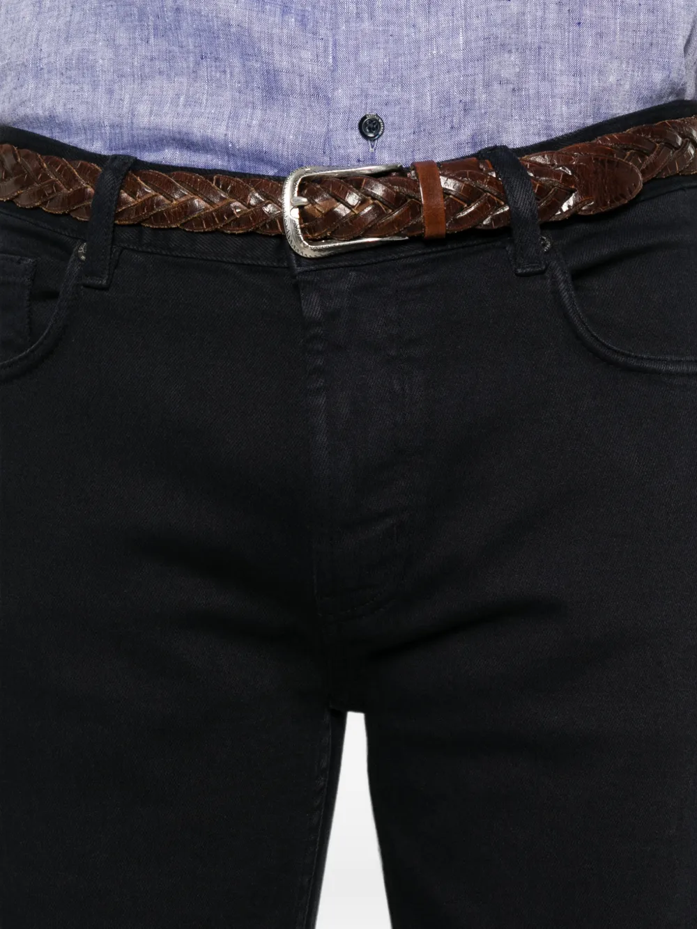 Emporio Armani Jeans met logopatch Blauw