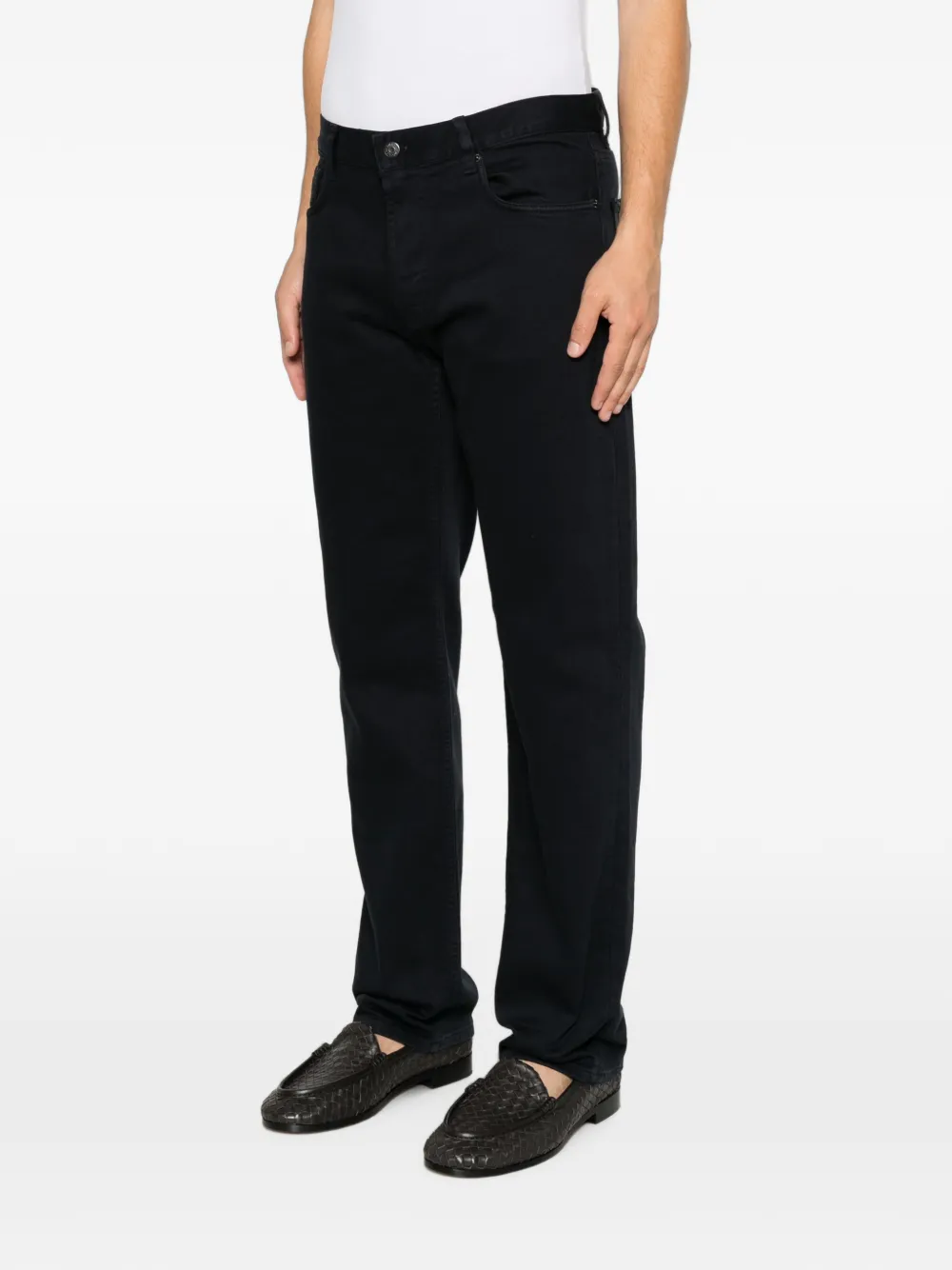 Emporio Armani Jeans met logopatch Blauw