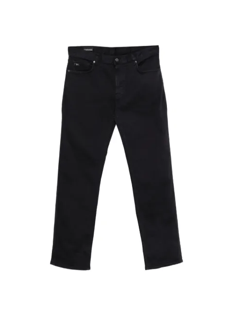 Emporio Armani logo-patch jeans