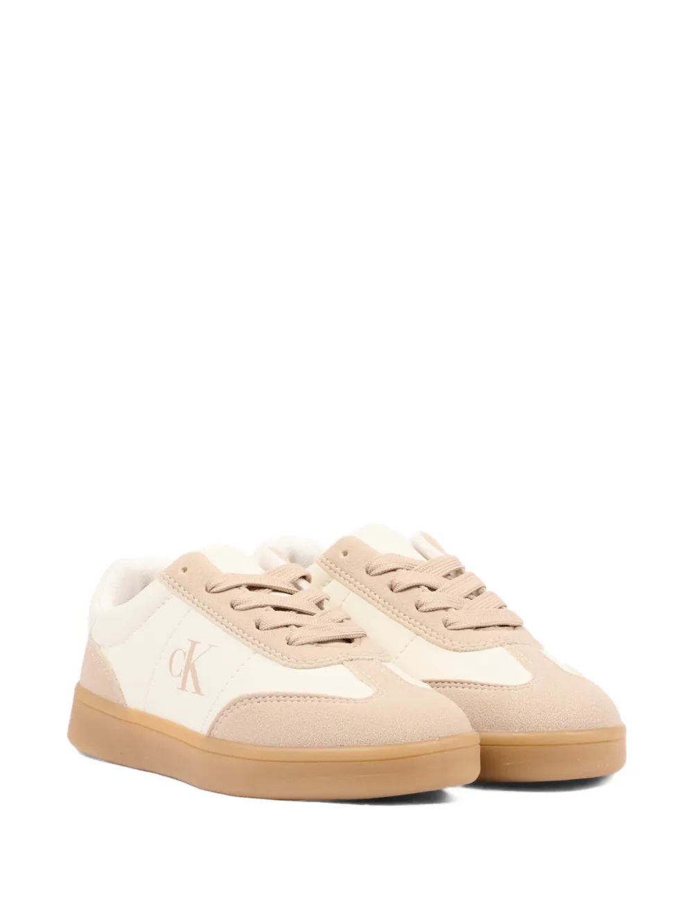 Calvin Klein Kids logo-print panelled sneakers - Toni neutri