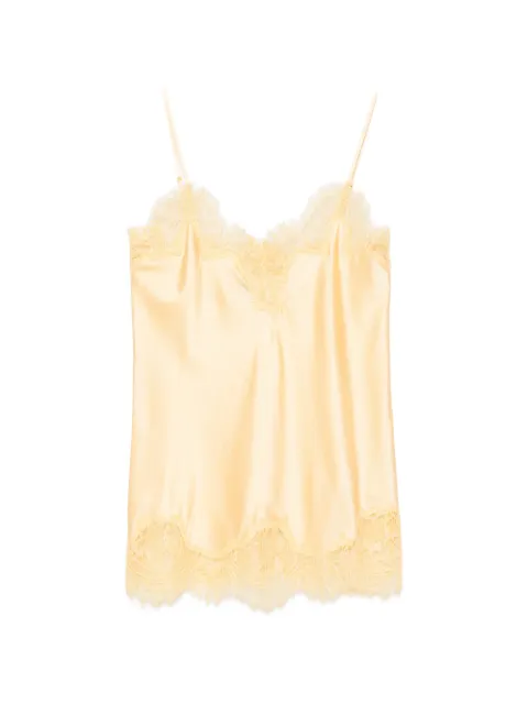 MANSPHIL V-neck lace-trim top